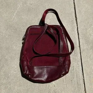 Etienne Aigner Red Backpack! Etienne Aigner Contrast Stitch Shoulder Bag - red | Garmentory main image 4